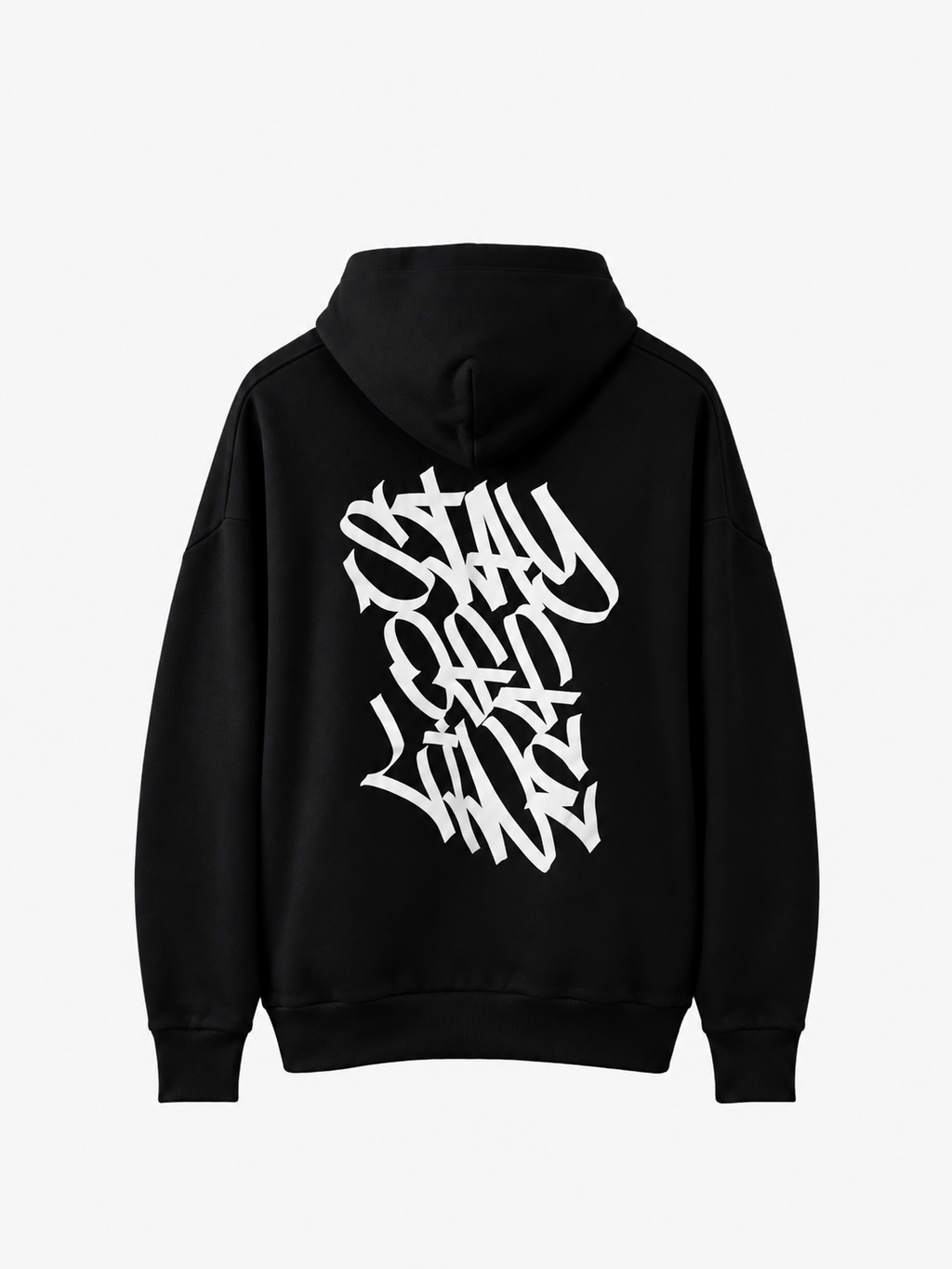Stayoffline rebrand hoodie NOCTRL black oversize