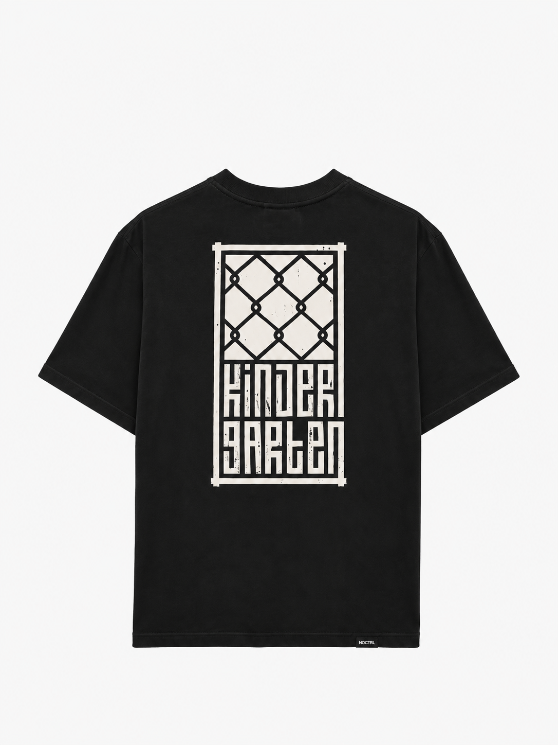 Kindergarten tee NOCTRL black oversize