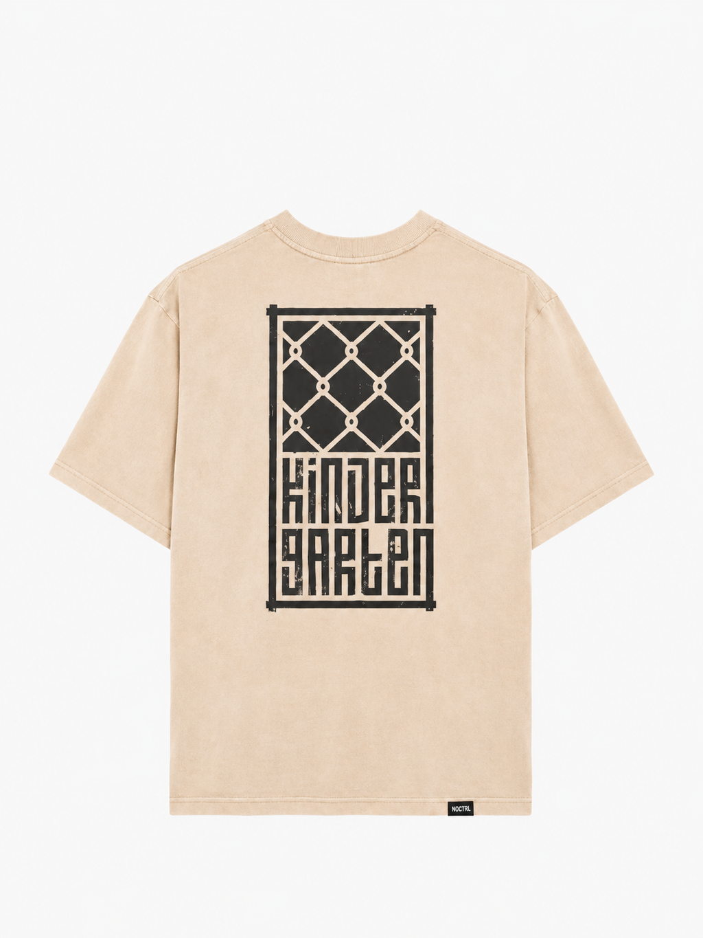 Kindergarten tee NOCTRL beidge cream oversize
