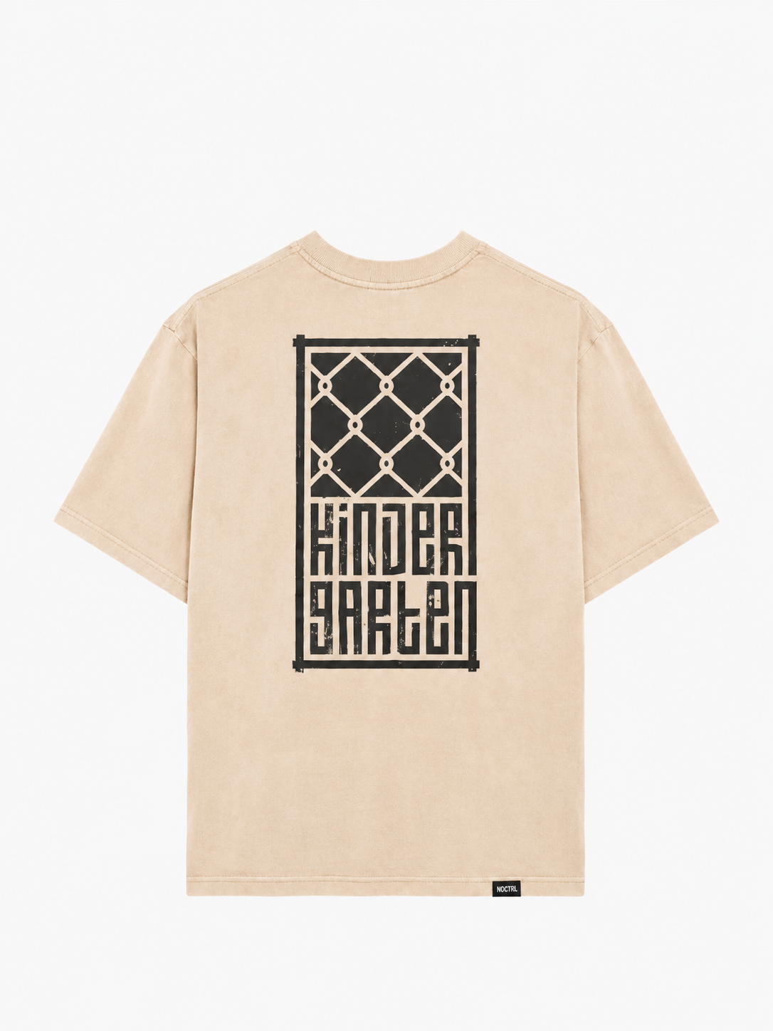Kindergarten tee NOCTRL beidge cream oversize