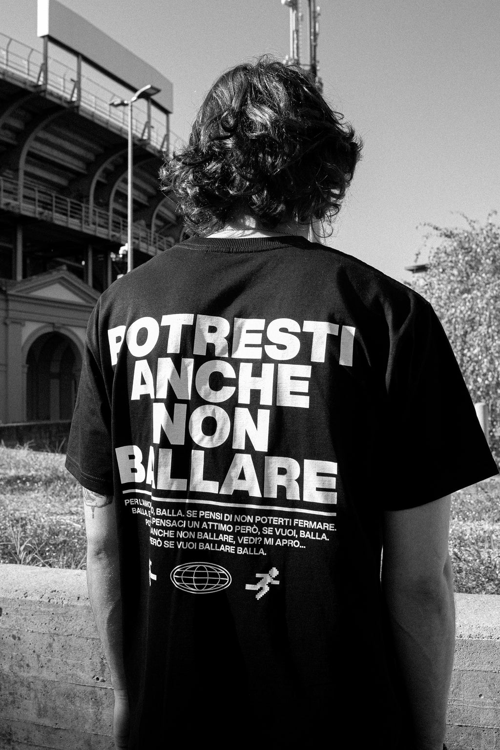 Potresti anche non ballare clubbing oversize Black T-shirt