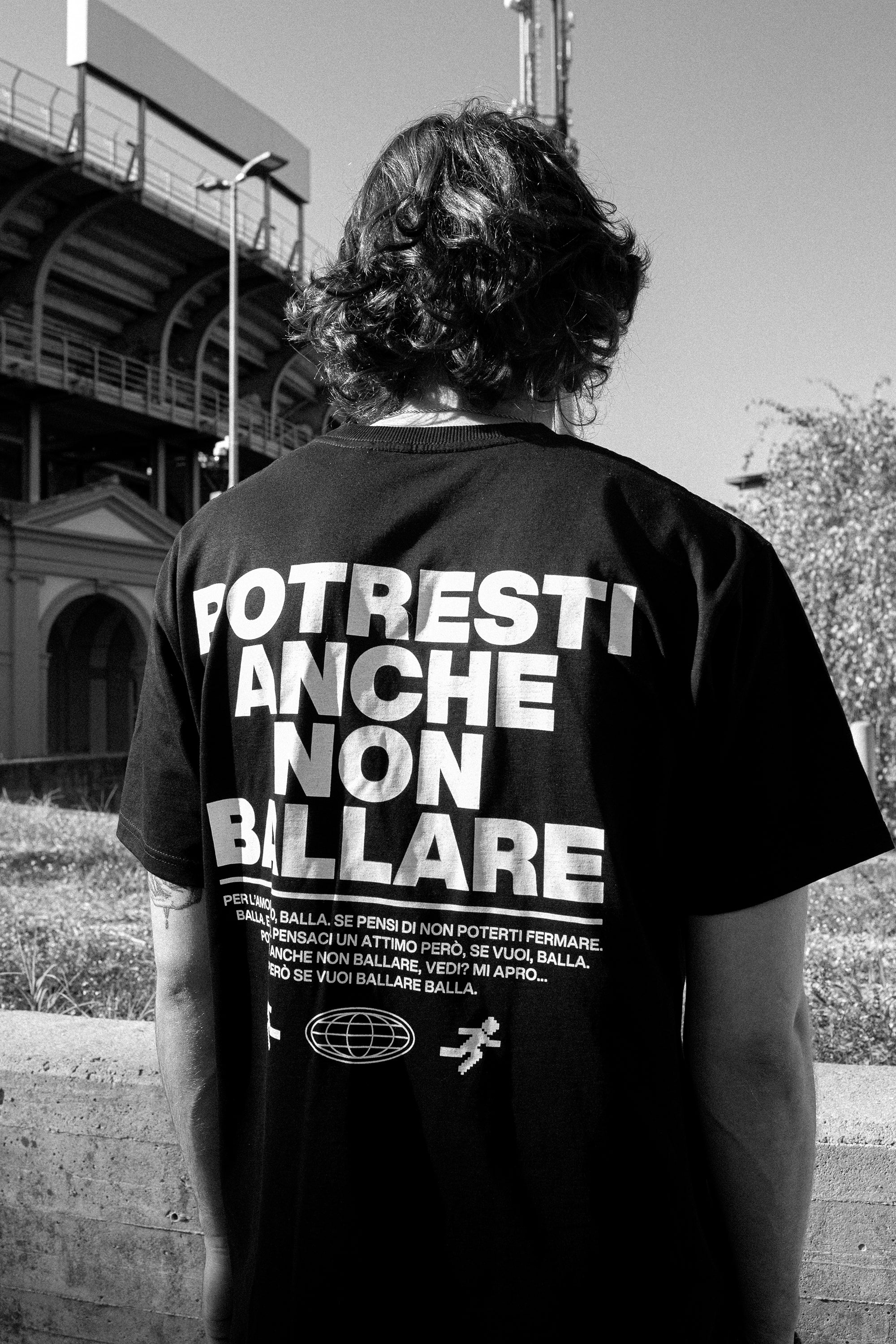 Potresti anche non ballare clubbing oversize Black T-shirt