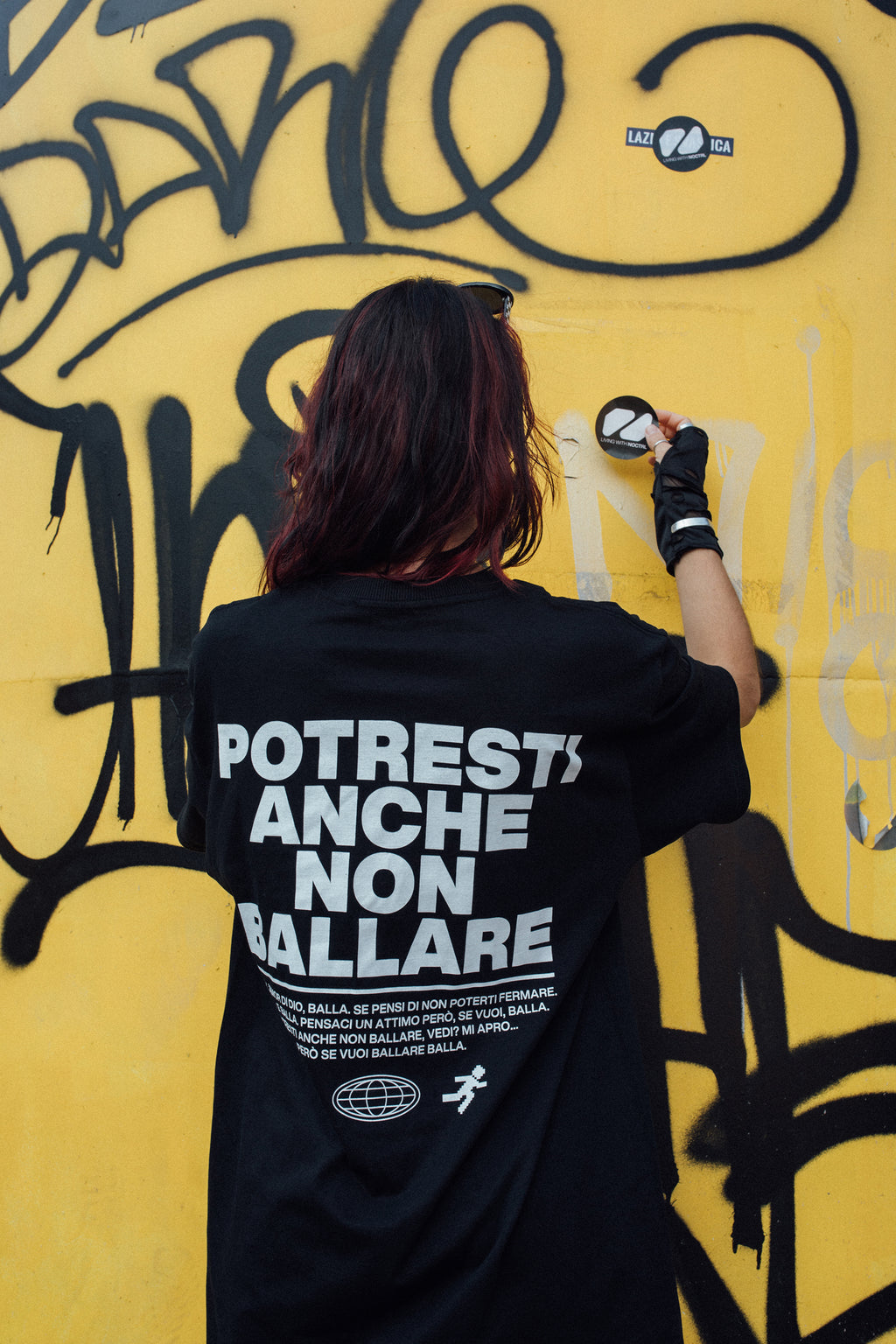 Potresti anche non ballare clubbing oversize Black T-shirt