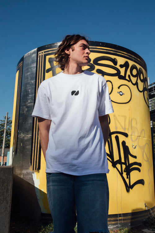 Kindergarten clubbing oversize White T-shirt