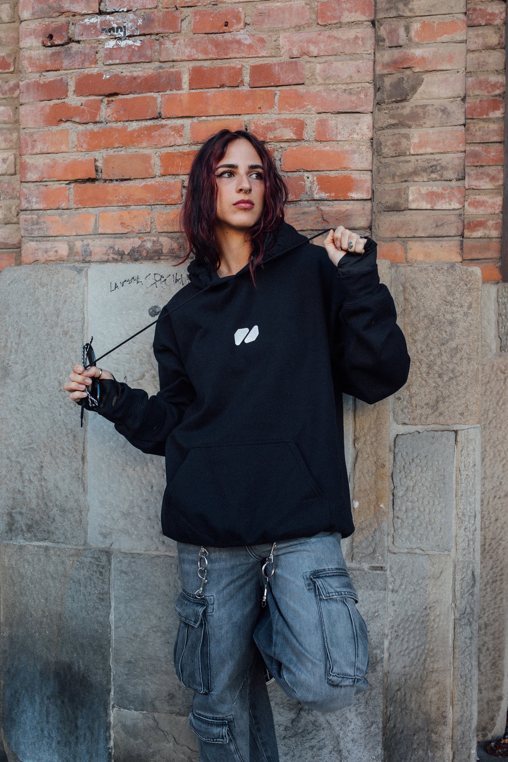 Potresti anche non ballare clubbing oversize Black Hoodie