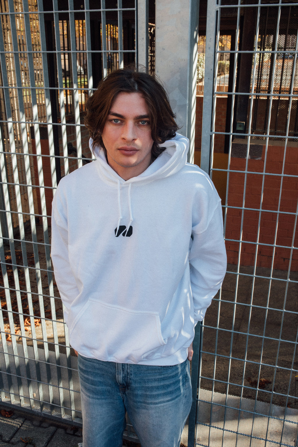 Kindergarten clubbing oversize White Hoodie