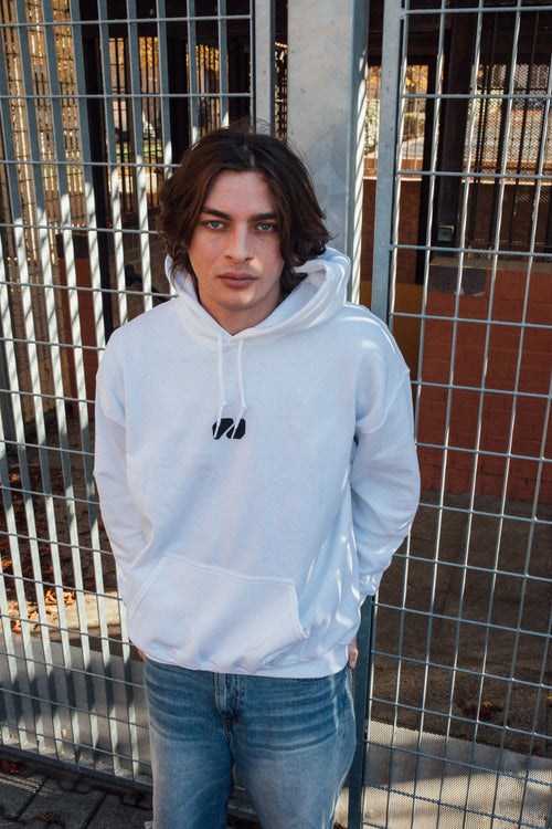 Kindergarten clubbing oversize White Hoodie