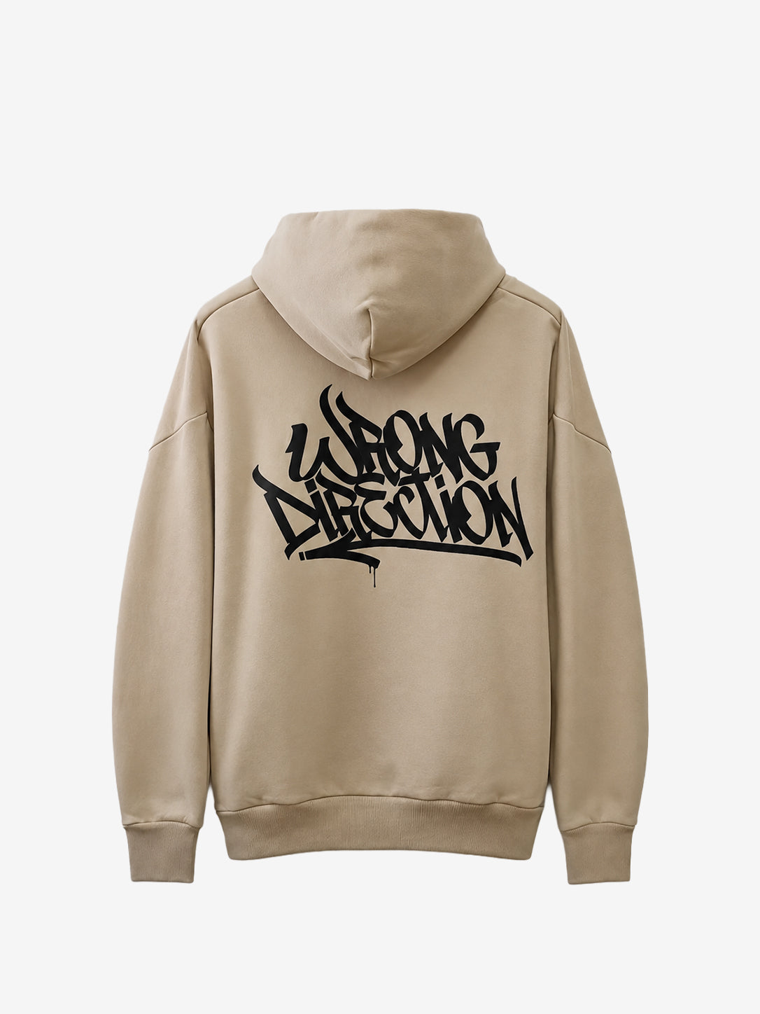 Wrong direction hoodie NOCTRL beidge cream oversize