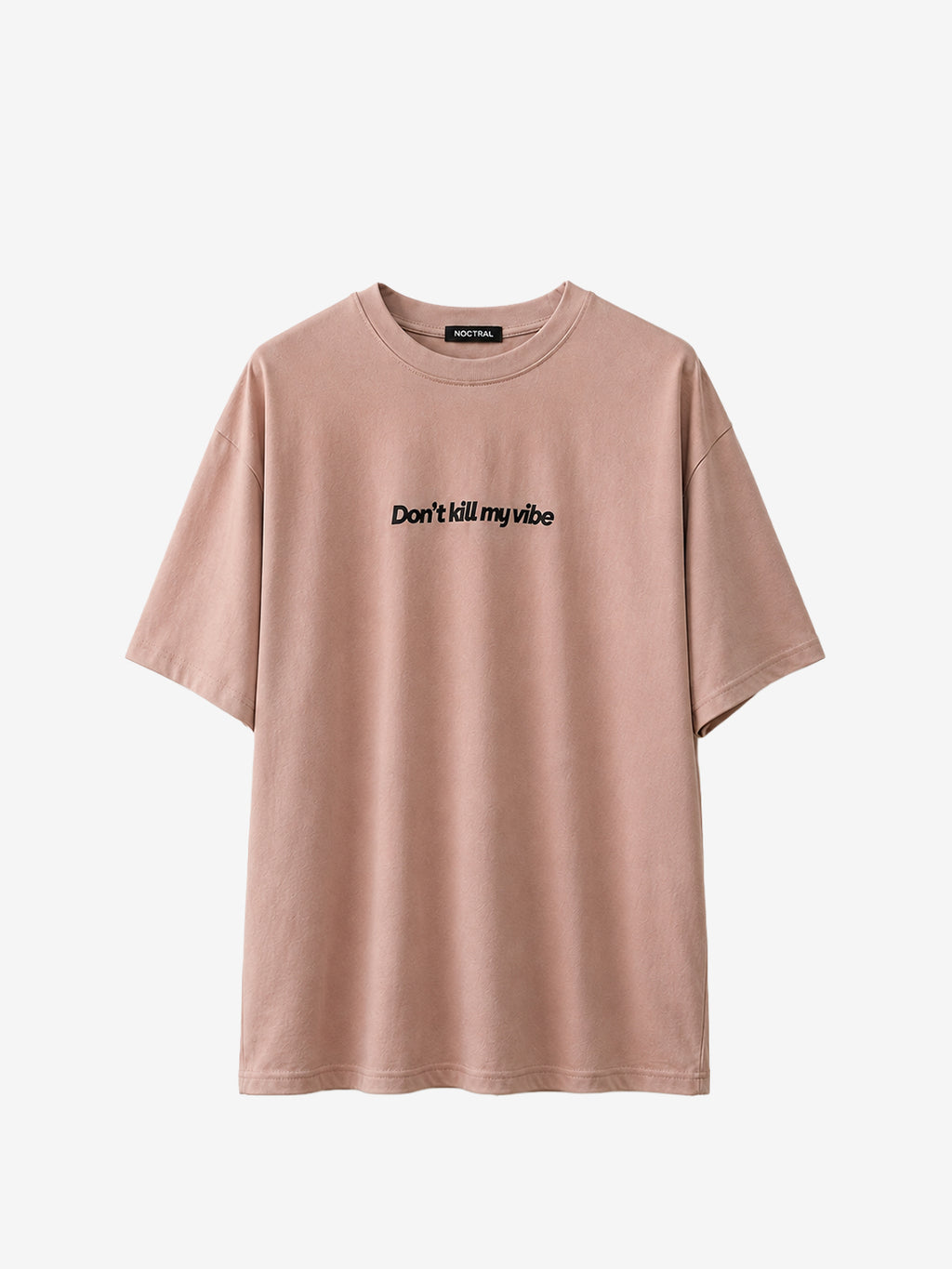 T-shirt Oversize Don't kill my vibe limited edition Pink