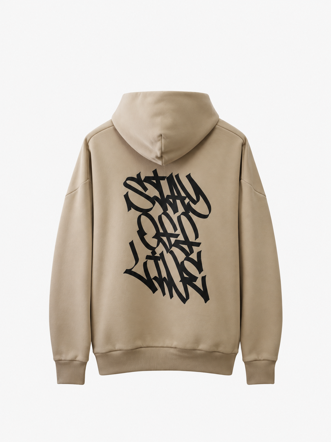 Stayoffline rebrand hoodie NOCTRL beidge cream oversize