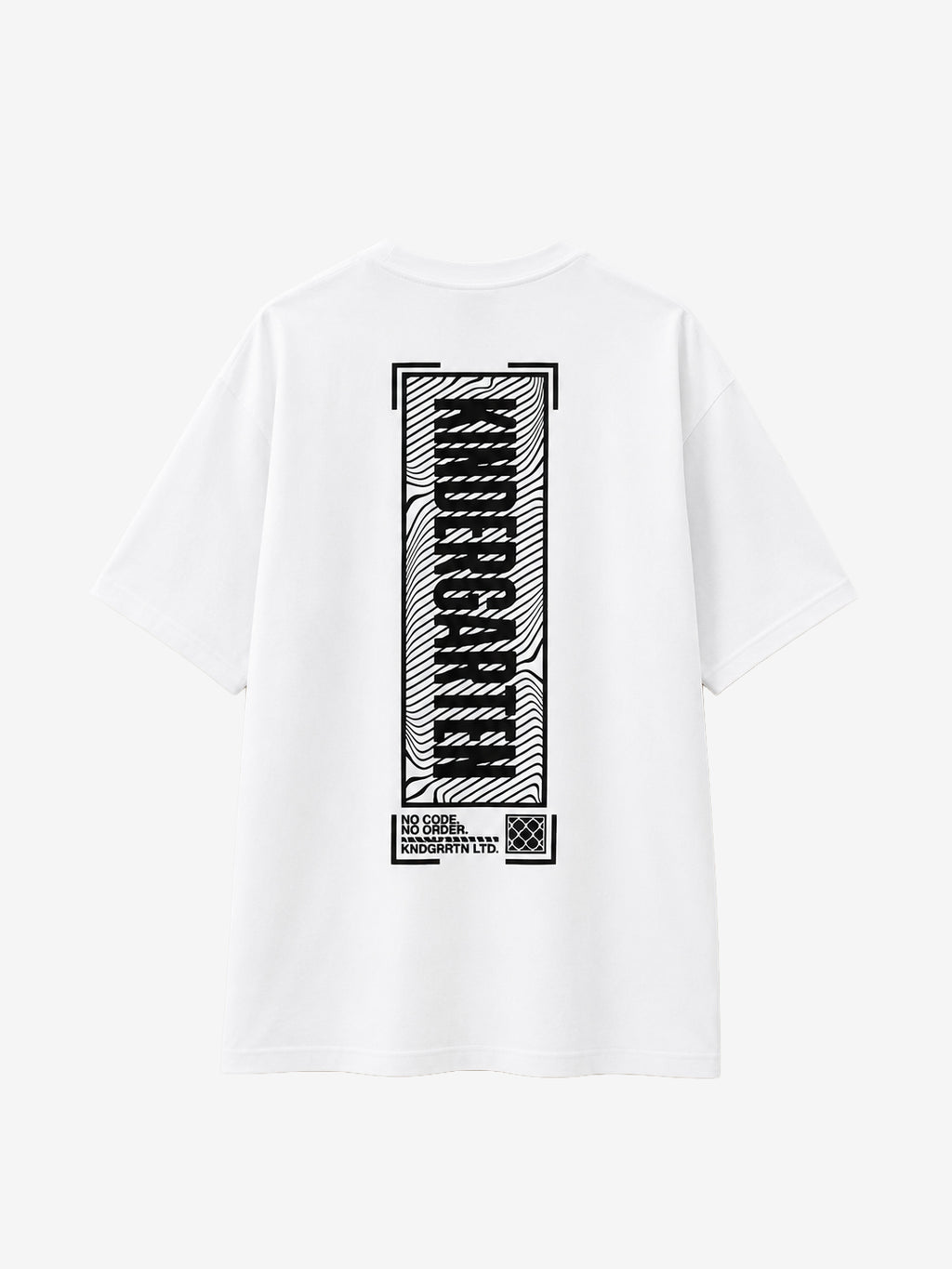 Kindergarten clubbing oversize White T-shirt