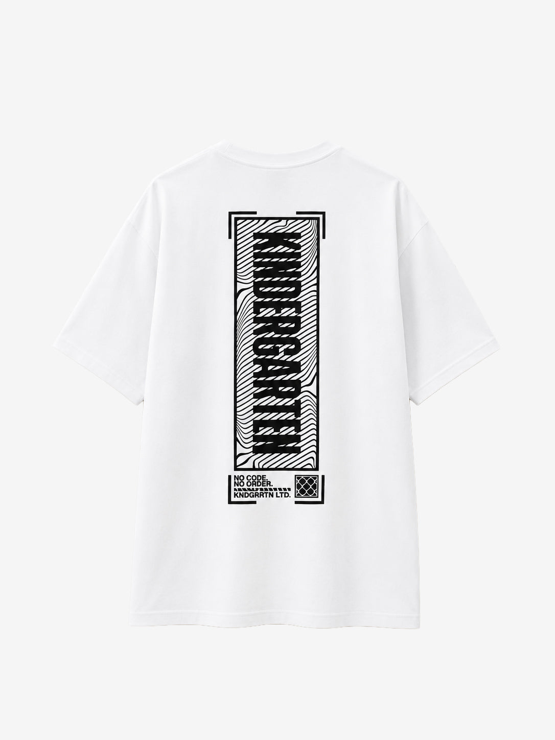 Kindergarten clubbing oversize White T-shirt