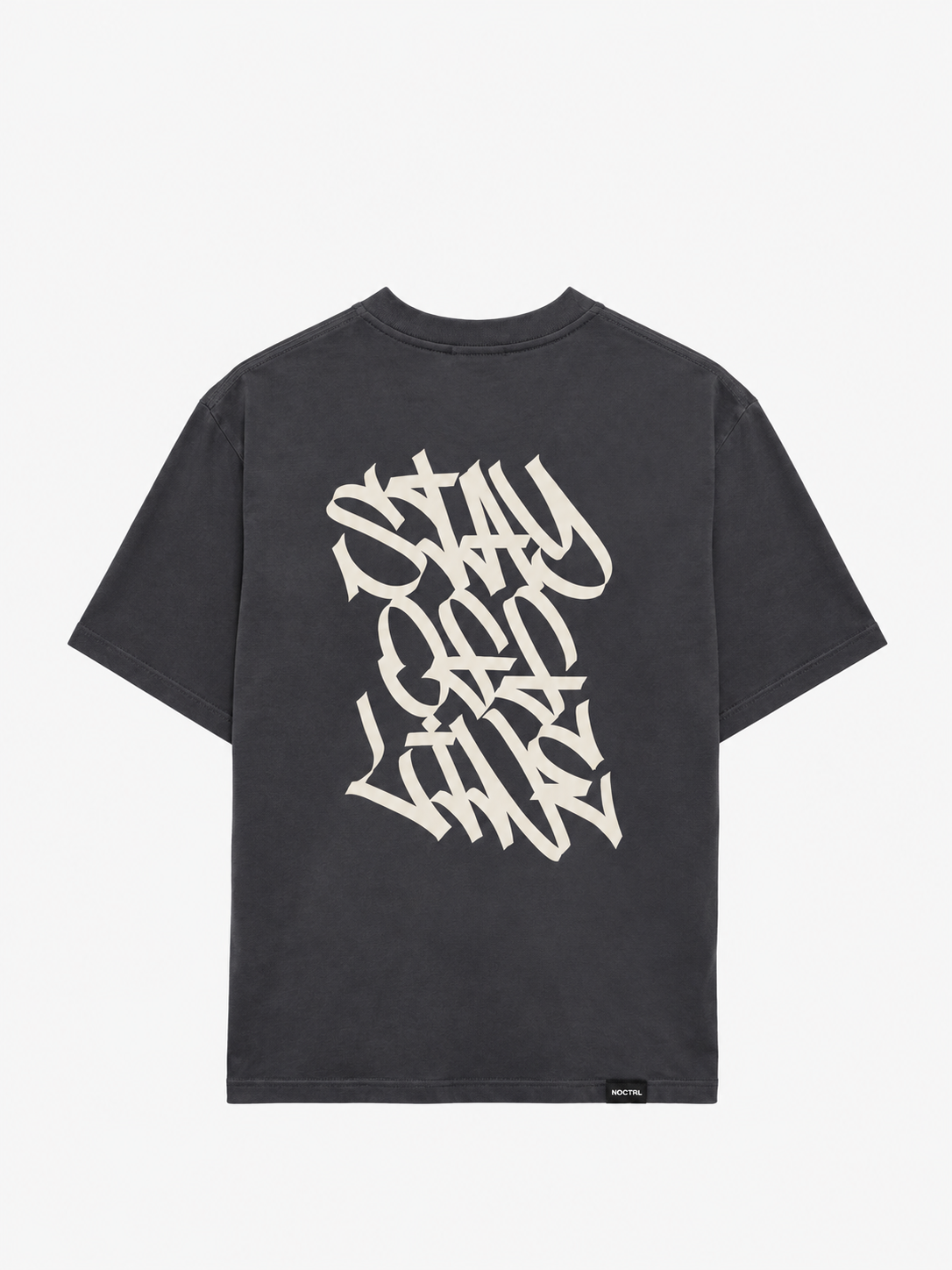 Stayoffline rebrand tee NOCTRL grey oversize
